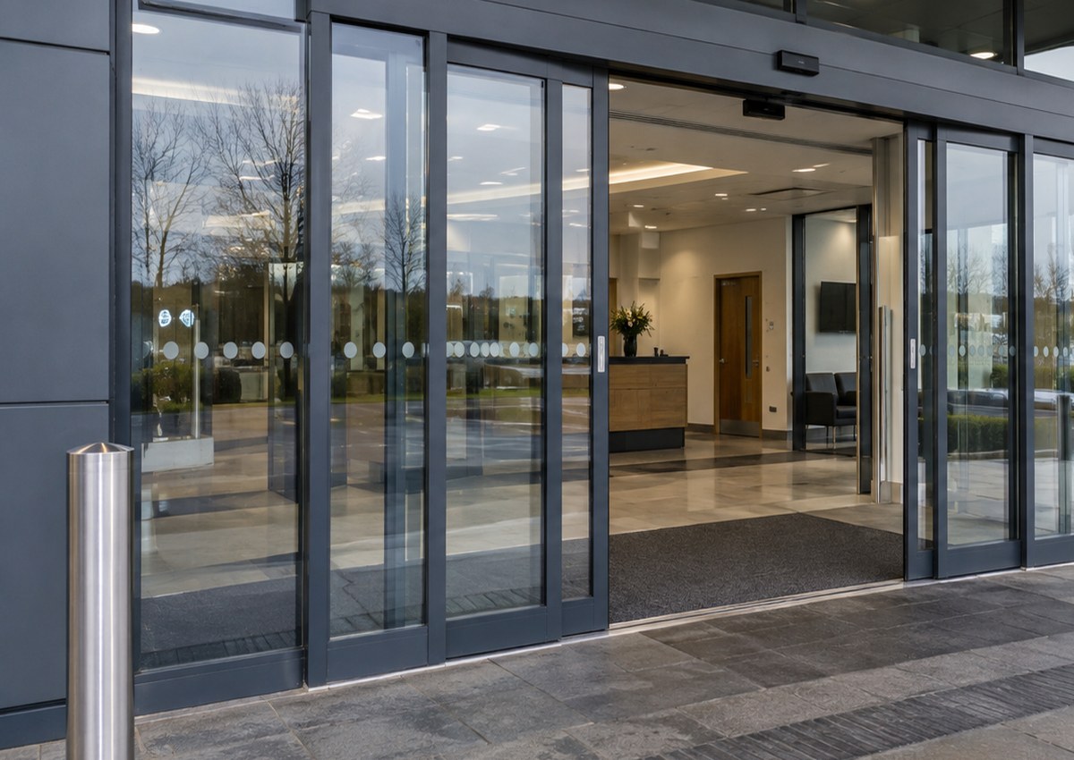 Modern commercial automatic entrance